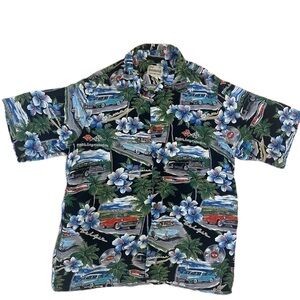 Reyn Spooner American Classics Hawaiian Shirt Size M Chevrolet Bel Air Cars